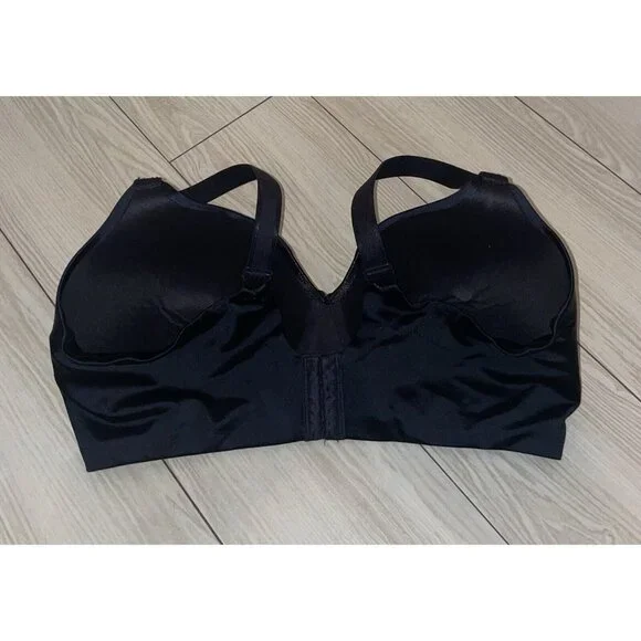 Bali 6556 One Smooth U Concealing T-Shirt Bra Lined Wire Free Womens 38DD Black - Picture 4 of 6